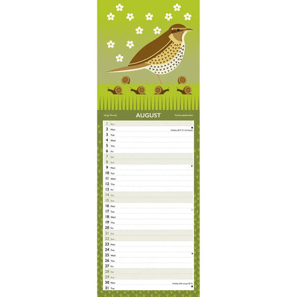 CarouselCalendars I Like Birds Kalender 2027 Slimline