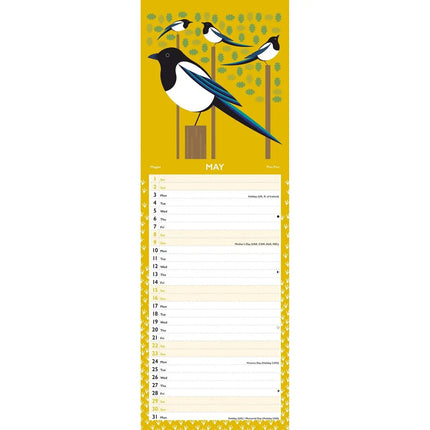 CarouselCalendars I Like Birds Kalender 2027 Slimline