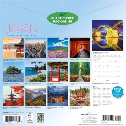 CarouselCalendars Japan Kalender 2027
