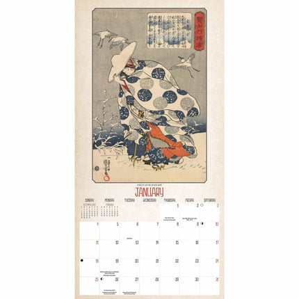 CarouselCalendars Japanese Woodblocks Kalender 2026