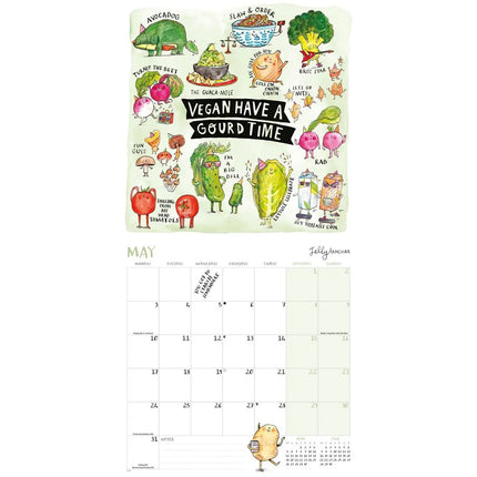 CarouselCalendars Jelly Armchair, Whole Year of Pun Kalender 2027