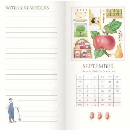 CarouselCalendars Judith Glover, Tuindagen Slim Agenda 2026