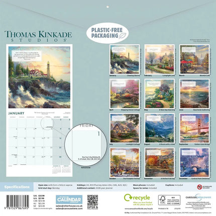 CarouselCalendars Kinkade Lightposts For Living Kalender 2027