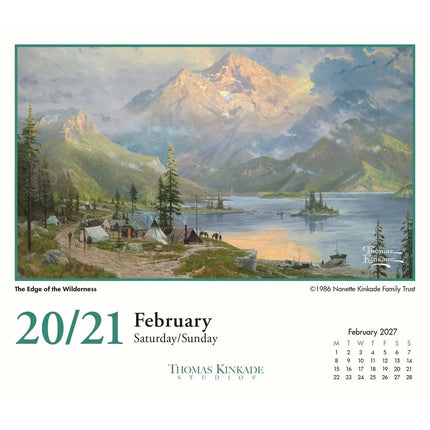 CarouselCalendars Kinkade Studios Deskkalender 2027
