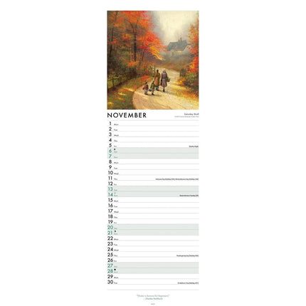 CarouselCalendars Kinkade Studios Kalender 2027 Slimline