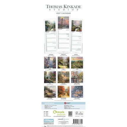 CarouselCalendars Kinkade Studios Kalender 2027 Slimline
