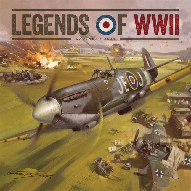 CarouselCalendars Legends of WWII Kalender 2026