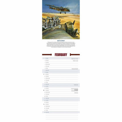 CarouselCalendars Legends of WWII Kalender 2026 Slimline