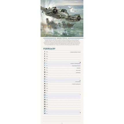 CarouselCalendars Legends of WWII Kalender 2027 Slimline