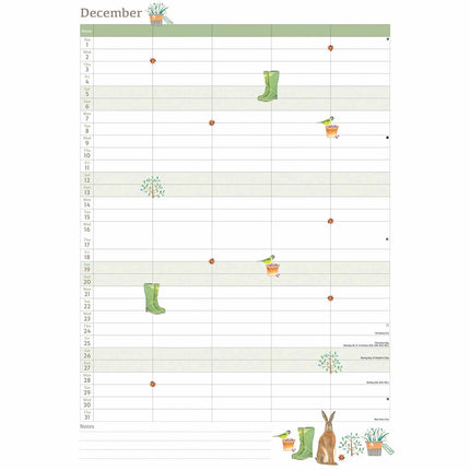 CarouselCalendars Life In The Garden A4 Familie Organiser 2026