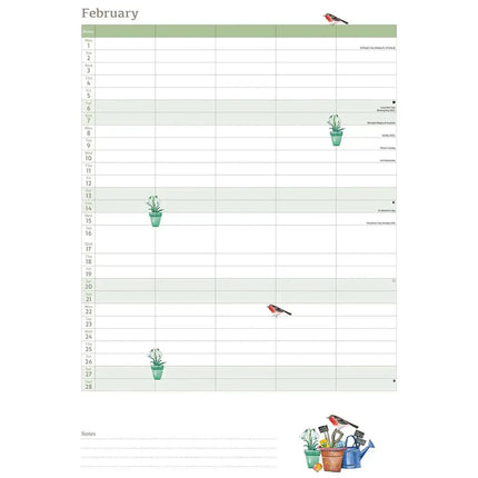 CarouselCalendars Life In The Garden A4 Familie Organiser 2027