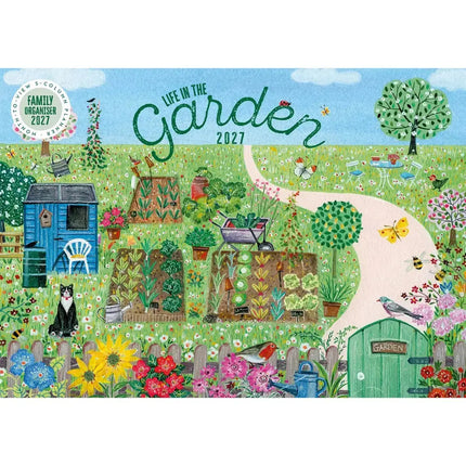 CarouselCalendars Life In The Garden A4 Familie Organiser 2027