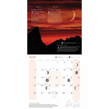 CarouselCalendars Living by the Moon Kalender 2026