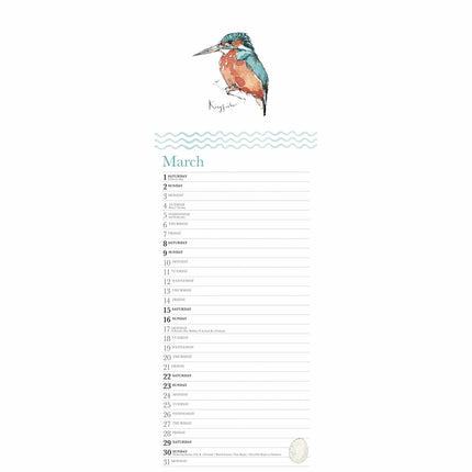 CarouselCalendars Madeleine Floyd, The Dawn Chorus Slim Kalender 2025