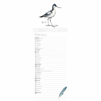 CarouselCalendars Madeleine Floyd, The Dawn Chorus Slim Kalender 2026
