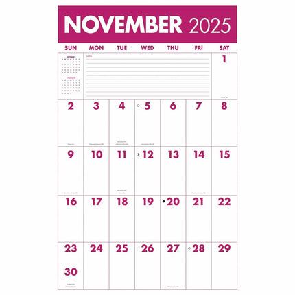 CarouselCalendars Mammoth Raster Super Deluxe Kalender 2025