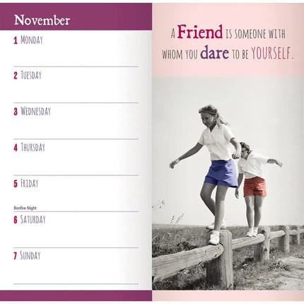 CarouselCalendars MILK Friendship Slim Agenda 2027