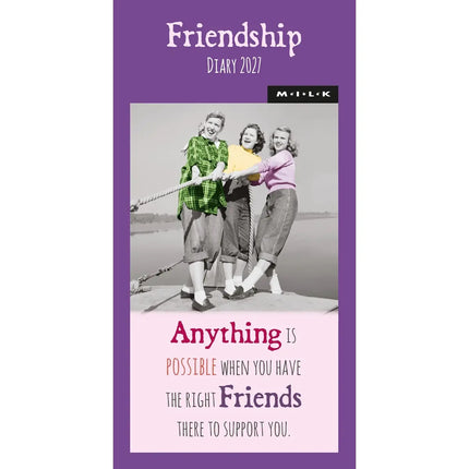 CarouselCalendars MILK Friendship Slim Agenda 2027