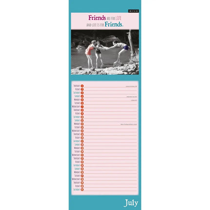 CarouselCalendars MILK Friendship Slimline Kalender 2027