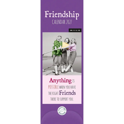 CarouselCalendars MILK Friendship Slimline Kalender 2027