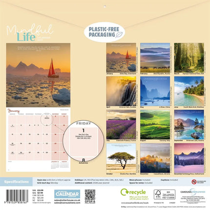 CarouselCalendars Mindful Life Kalender 2027