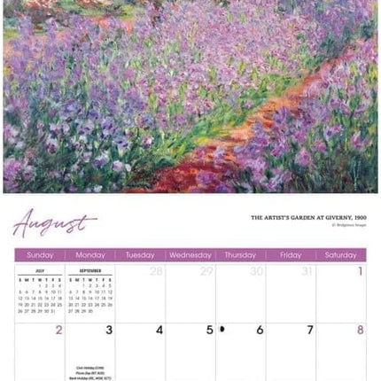 CarouselCalendars Monet Kalender 2026