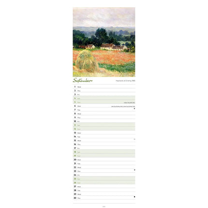 CarouselCalendars Monet Slimline Kalender 2026