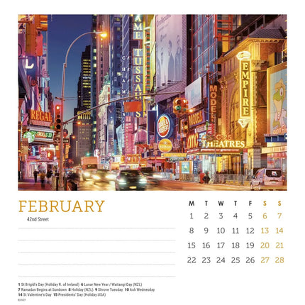 CarouselCalendars New York Deskkalender 2027