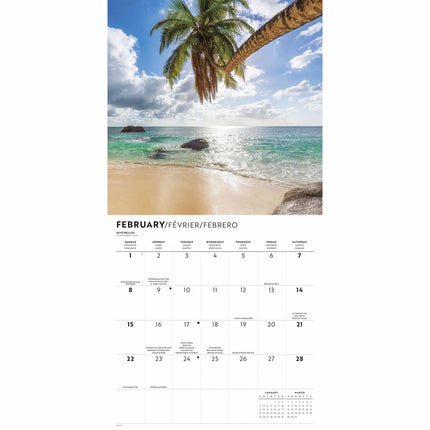 CarouselCalendars Paradijs Eiland Kalender 2026
