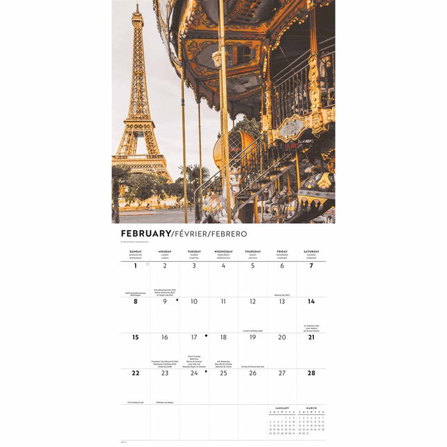 CarouselCalendars Parijs Luxe Kalender 2026