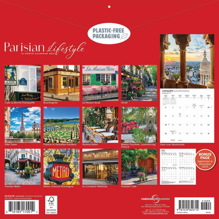 CarouselCalendars Parijse Lifestyle Kalender 2026