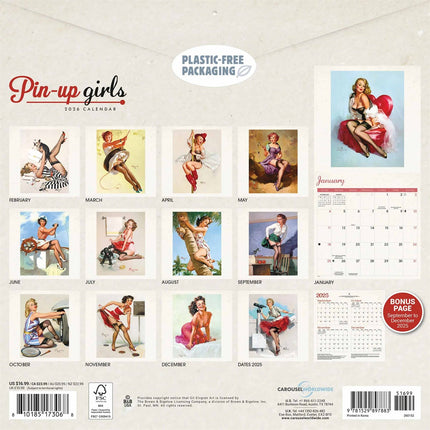 CarouselCalendars Pin Up Girls Kalender 2027