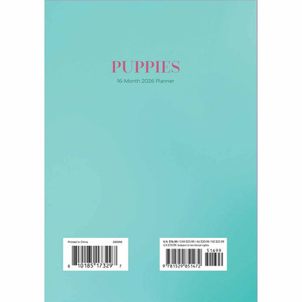 CarouselCalendars Puppies A5 Agenda 2026