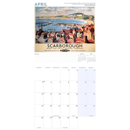CarouselCalendars Railway Poster Art Kalender 2027