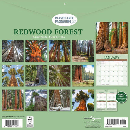 CarouselCalendars Redwood Bos Kalender 2026