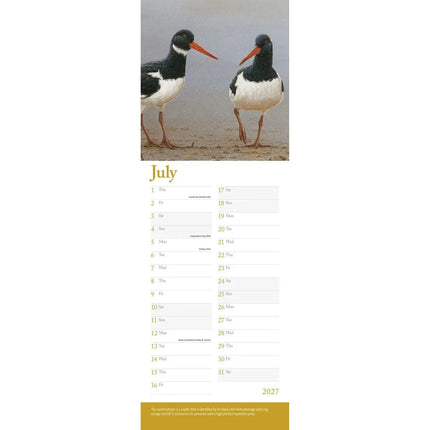 CarouselCalendars Robert Fuller British Wildlife Kalender 2026 Slimline