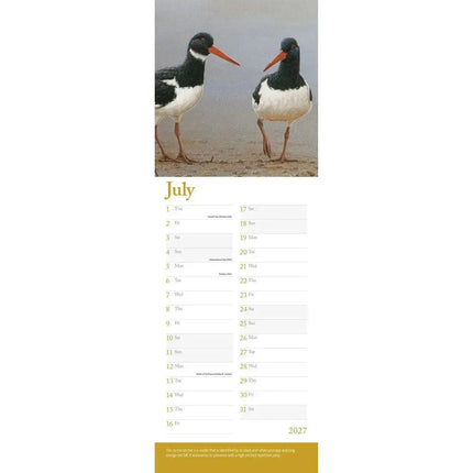 CarouselCalendars Robert Fuller British Wildlife Kalender 2027 Slimline