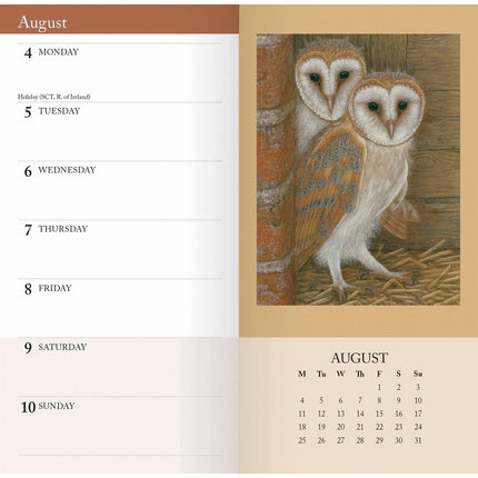 CarouselCalendars Robert Fuller Wildlife Pocket Agenda 2025