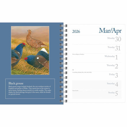 CarouselCalendars Robert Fuller Wildlife Pocket Agenda 2026