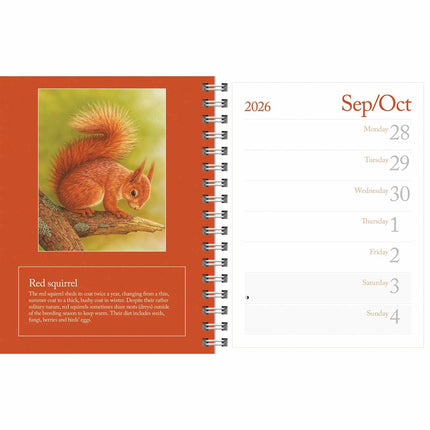CarouselCalendars Robert Fuller Wildlife Pocket Agenda 2026