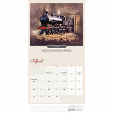 CarouselCalendars Romance of Steam Kalender 2027