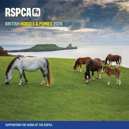 CarouselCalendars RSPCA, Britse Paarden en Pony's Kalender 2026