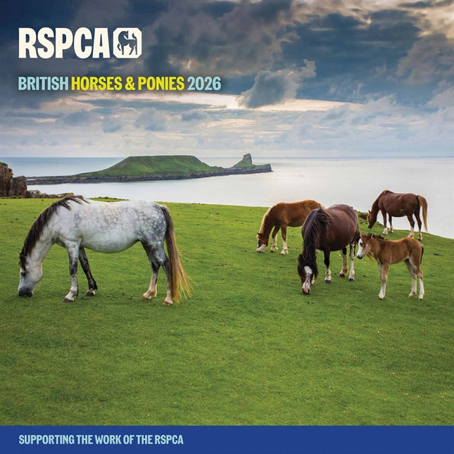 CarouselCalendars RSPCA, Britse Paarden en Pony's Kalender 2026