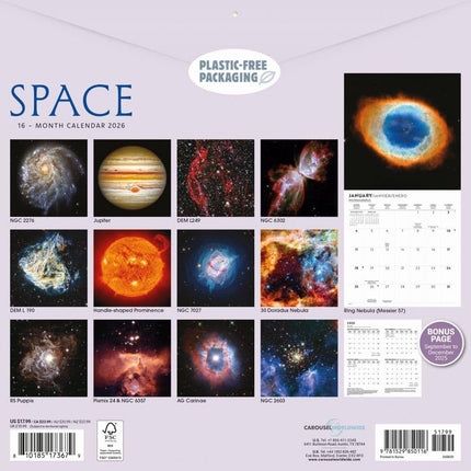 CarouselCalendars Ruimte Kalender 2026