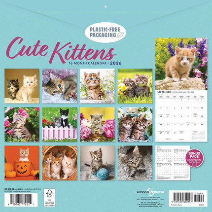 CarouselCalendars Schattige Kittens Kalender 2026