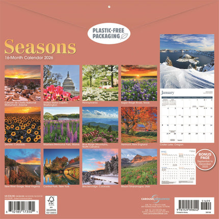 CarouselCalendars Seizoenen Kalender 2026