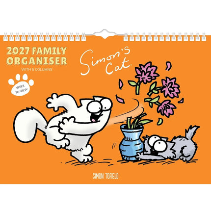 CarouselCalendars Simon's Cat A4 Familie Planner 2027