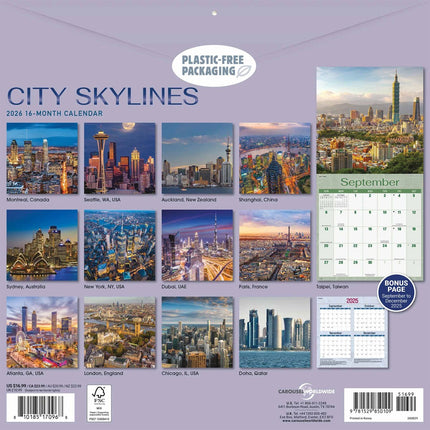 CarouselCalendars Skylines Kalender 2026