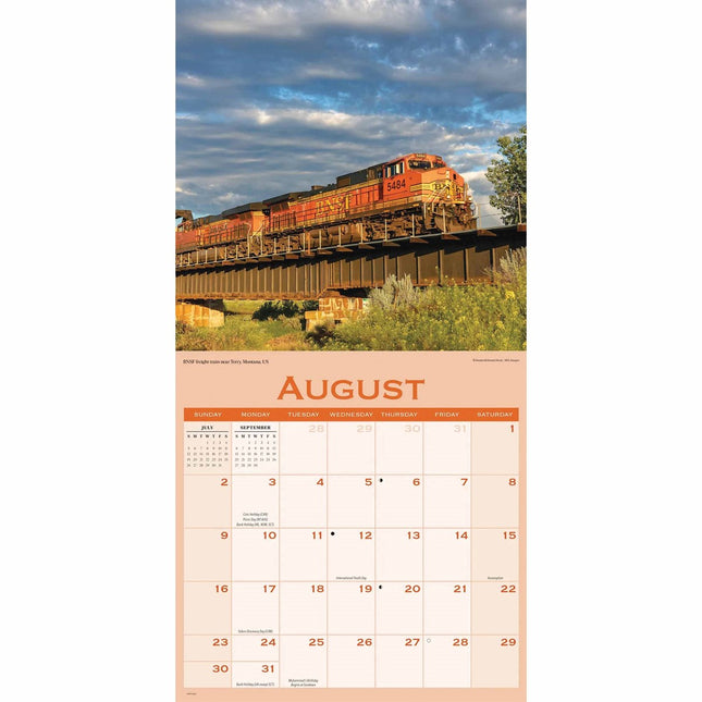 CarouselCalendars Spoorwegen Kalender 2026