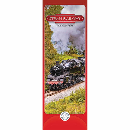 CarouselCalendars Stoomtreinen Slimline Kalender 2026